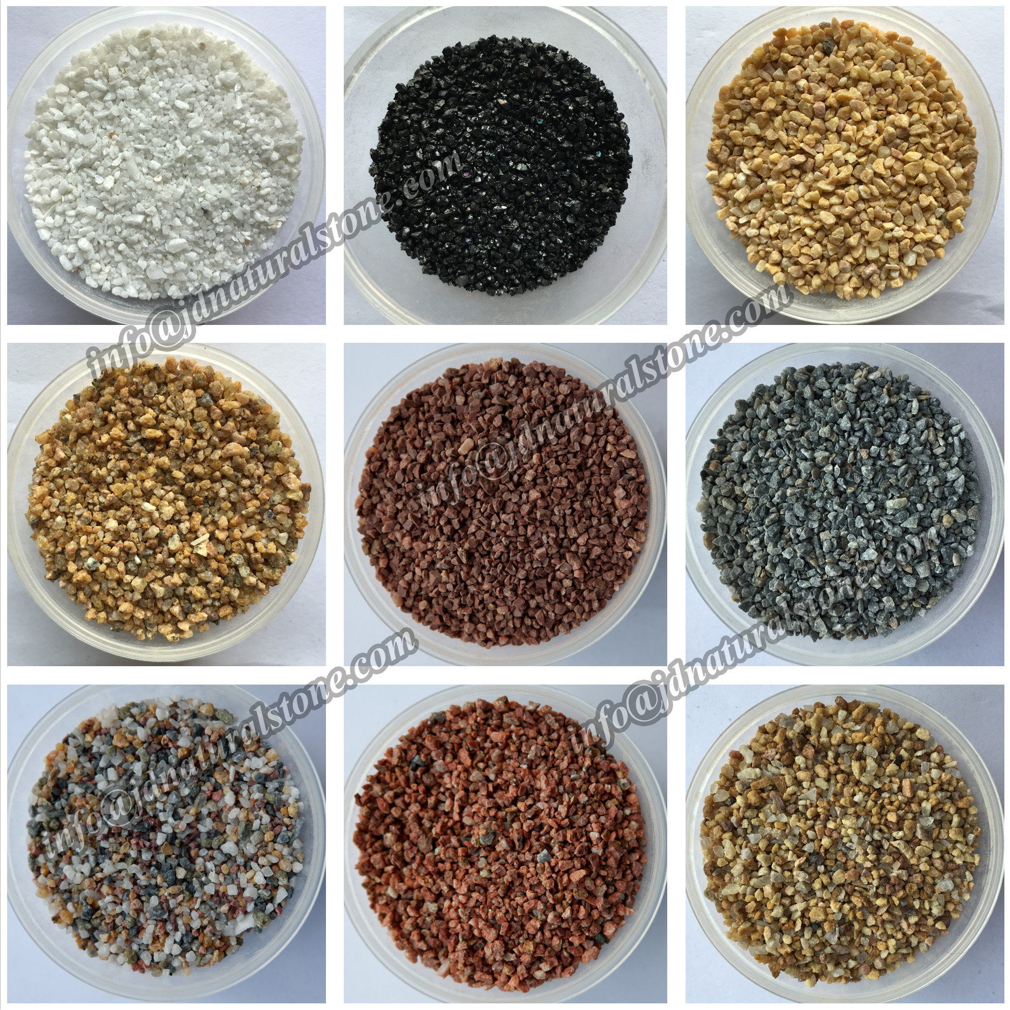 Gold Granite Stone Chips Wall Coating Stone Aggregate